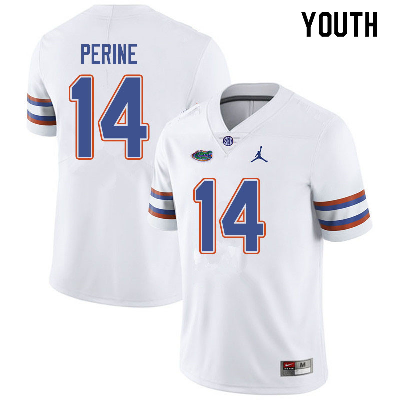 Jordan Brand Youth #14 Lucas Krull Florida Gators College Football Jerseys Sale-White - Click Image to Close